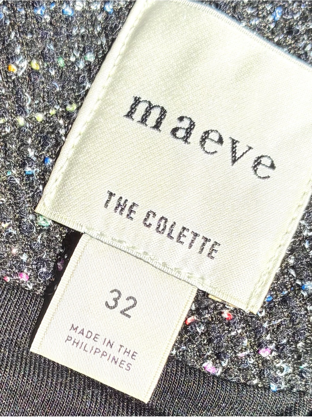 Maeve NWT The Colette Crop Tweed Ruffle-Hem Pants Sz 32 - Picture 9 of 12